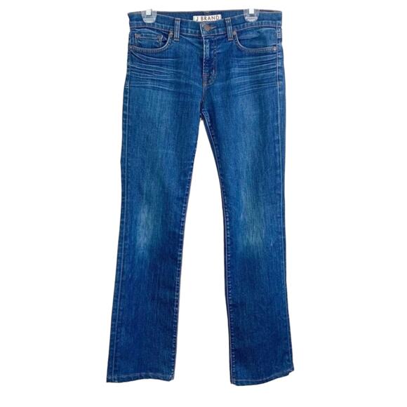 J BRAND Jeans Womens Size 30 Straight Leg Mid Rise Medium Wash Denim Blue - Picture 4 of 11